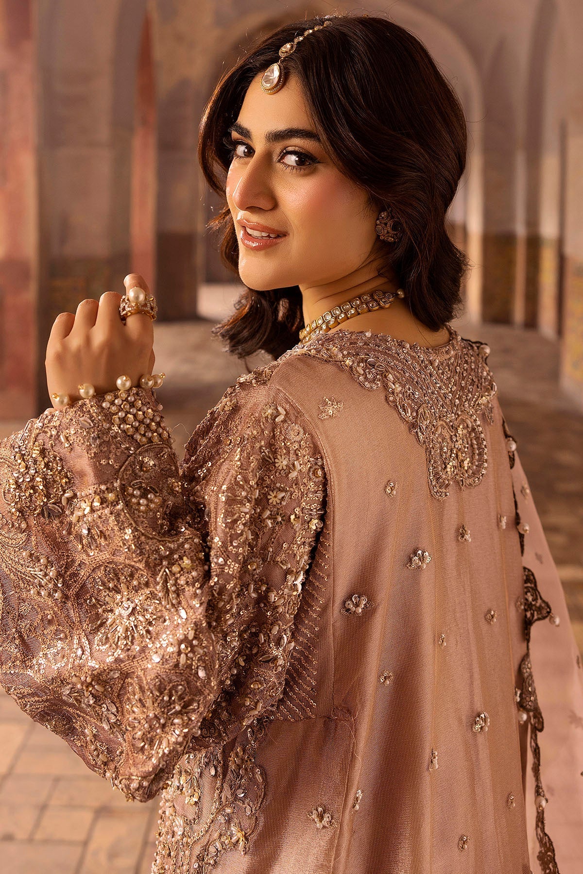 Motifz | Bridal Couture | 0012-MAYASA EMBROIDERED MESSORI STITCHED by Maria Faisal - Registered Vendor of : Motifz - type : Ladies Clothes - 100% original wedding dresses