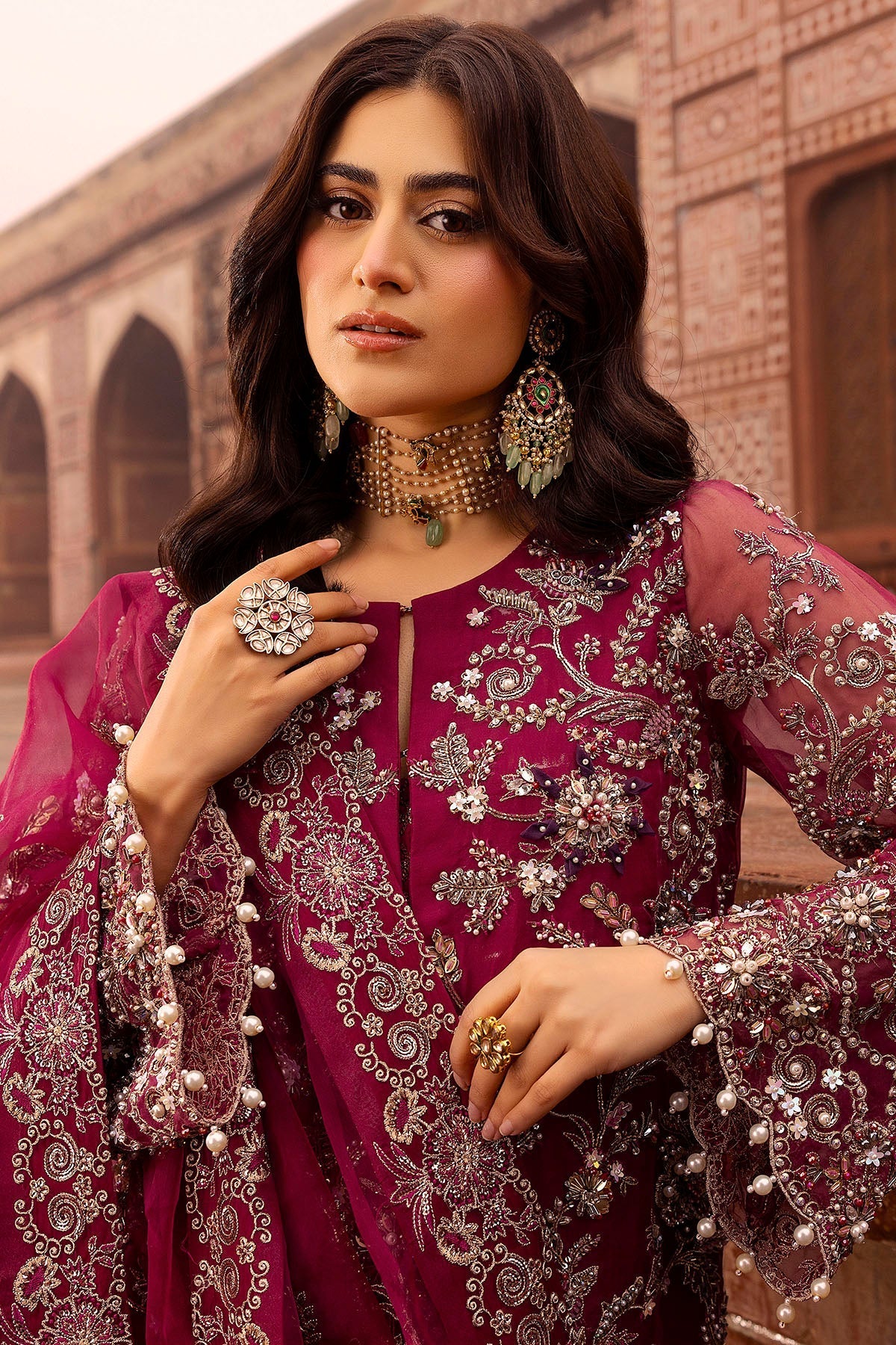 Motifz | Bridal Couture | 0013-HEER EMBROIDERED ORGANZA STITCHED by Maria Faisal - Registered Vendor of : Motifz - type : Ladies Clothes - 100% original wedding dresses