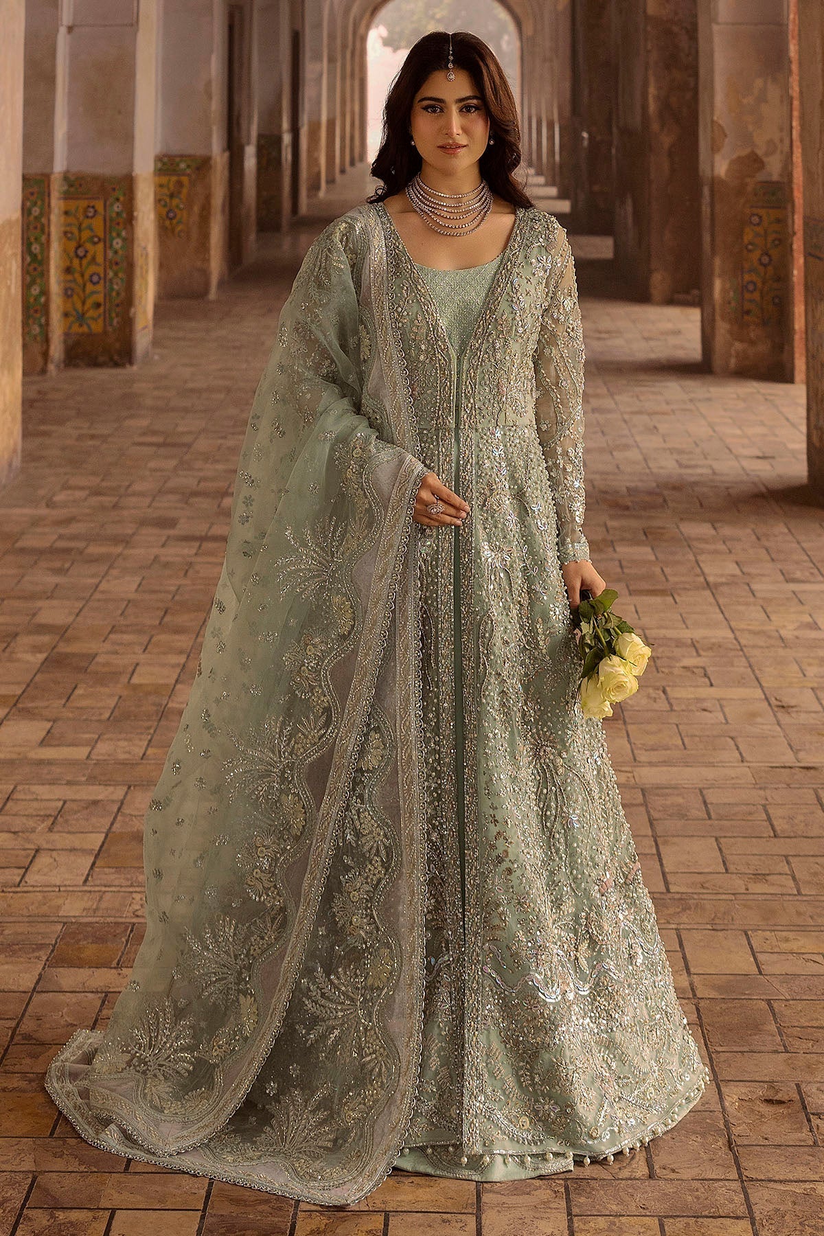 Motifz | Bridal Couture | 0015-MEHTAB EMBROIDERED ORGANZA STITCHED by Maria Faisal - Registered Vendor of : Motifz - type : Ladies Clothes - 100% original wedding dresses