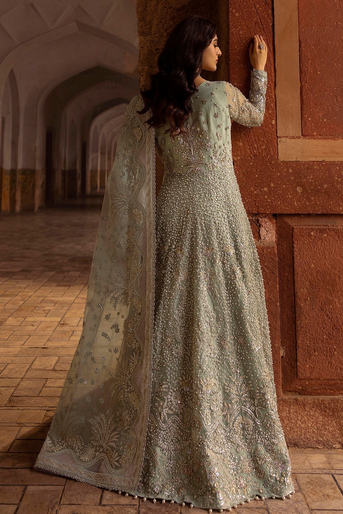 Motifz | Bridal Couture | 0015-MEHTAB EMBROIDERED ORGANZA STITCHED by Maria Faisal - Registered Vendor of : Motifz - type : Ladies Clothes - 100% original wedding dresses