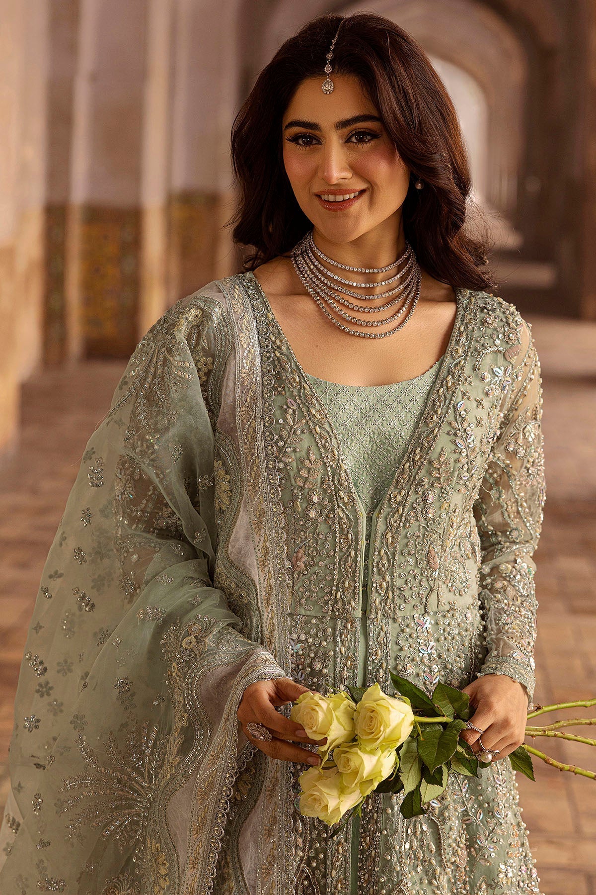 Motifz | Bridal Couture | 0015-MEHTAB EMBROIDERED ORGANZA STITCHED by Maria Faisal - Registered Vendor of : Motifz - type : Ladies Clothes - 100% original wedding dresses