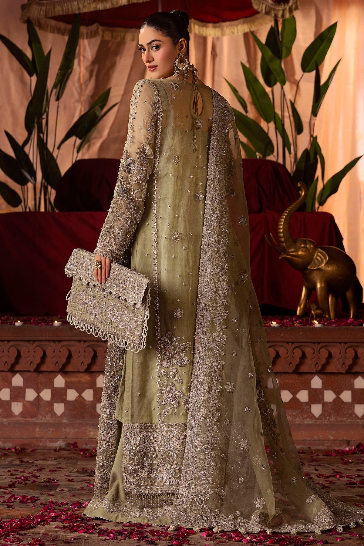 Motifz | Bridal Couture | 0016-MEERAZ EMBROIDERED ORGANZA STITCHED by Maria Faisal - Registered Vendor of : Motifz - type : Ladies Clothes - 100% original wedding dresses