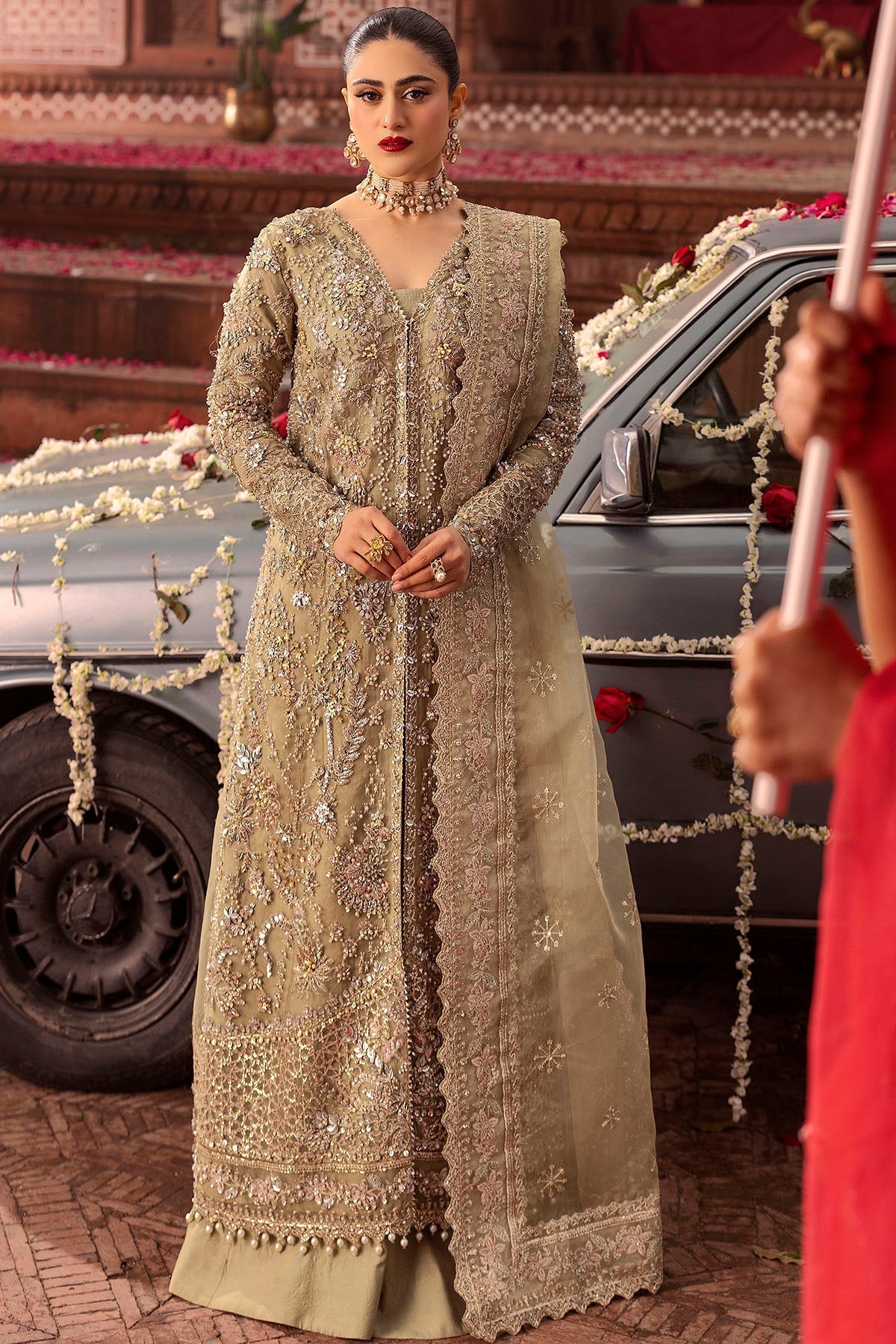 Motifz | Bridal Couture | 0017-PARINAZ EMBROIDERED ORGANZA STITCHED by Maria Faisal - Registered Vendor of : Motifz - type : Ladies Clothes - 100% original wedding dresses