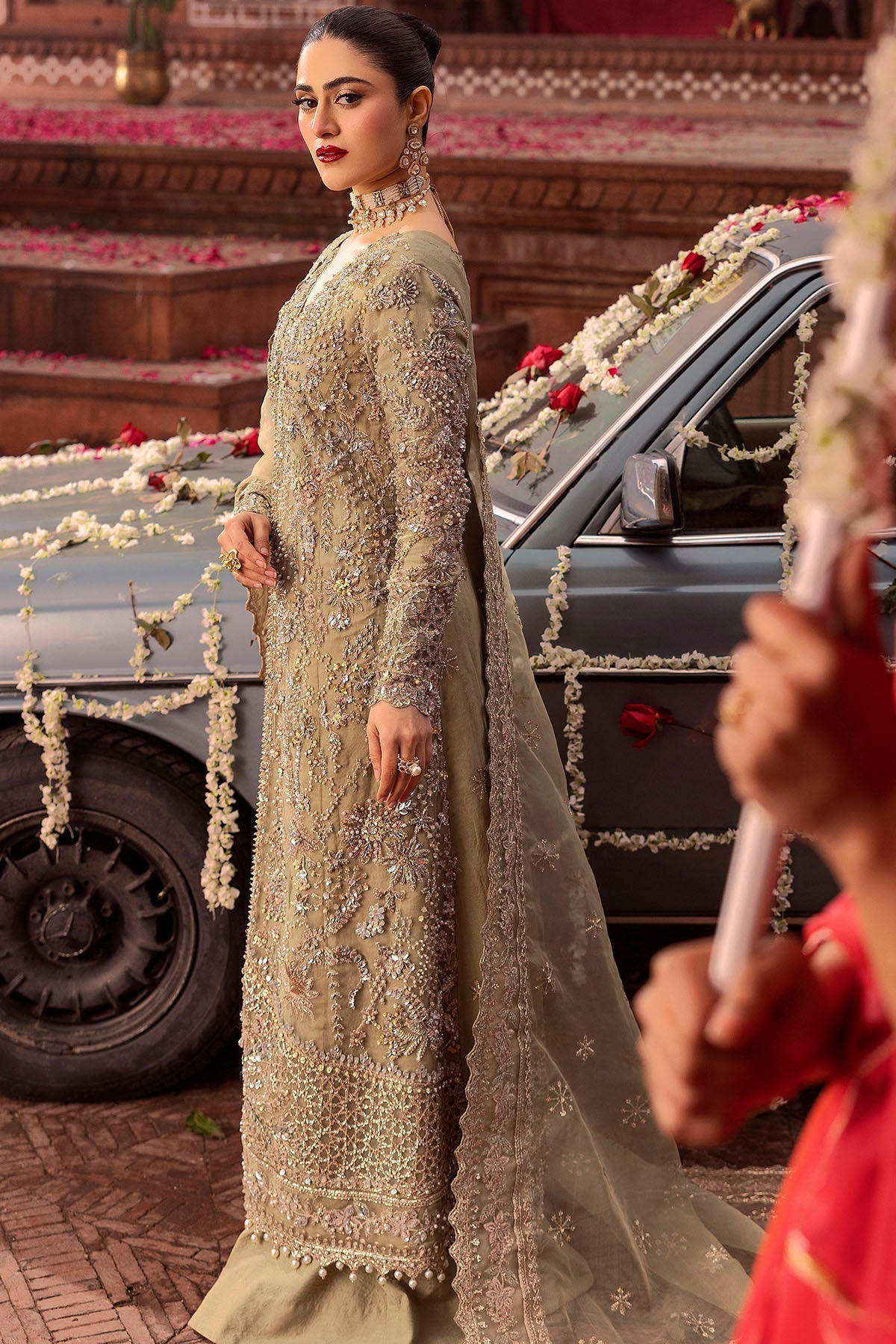 Motifz | Bridal Couture | 0017-PARINAZ EMBROIDERED ORGANZA STITCHED by Maria Faisal - Registered Vendor of : Motifz - type : Ladies Clothes - 100% original wedding dresses