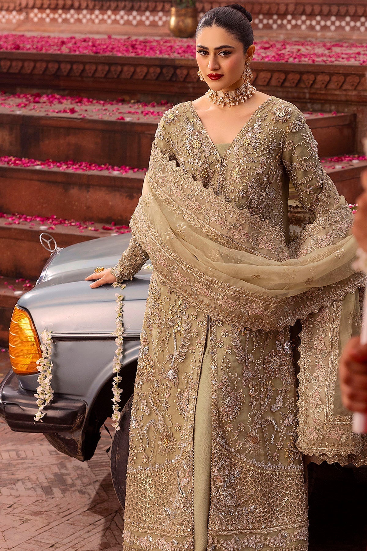 Motifz | Bridal Couture | 0017-PARINAZ EMBROIDERED ORGANZA STITCHED by Maria Faisal - Registered Vendor of : Motifz - type : Ladies Clothes - 100% original wedding dresses