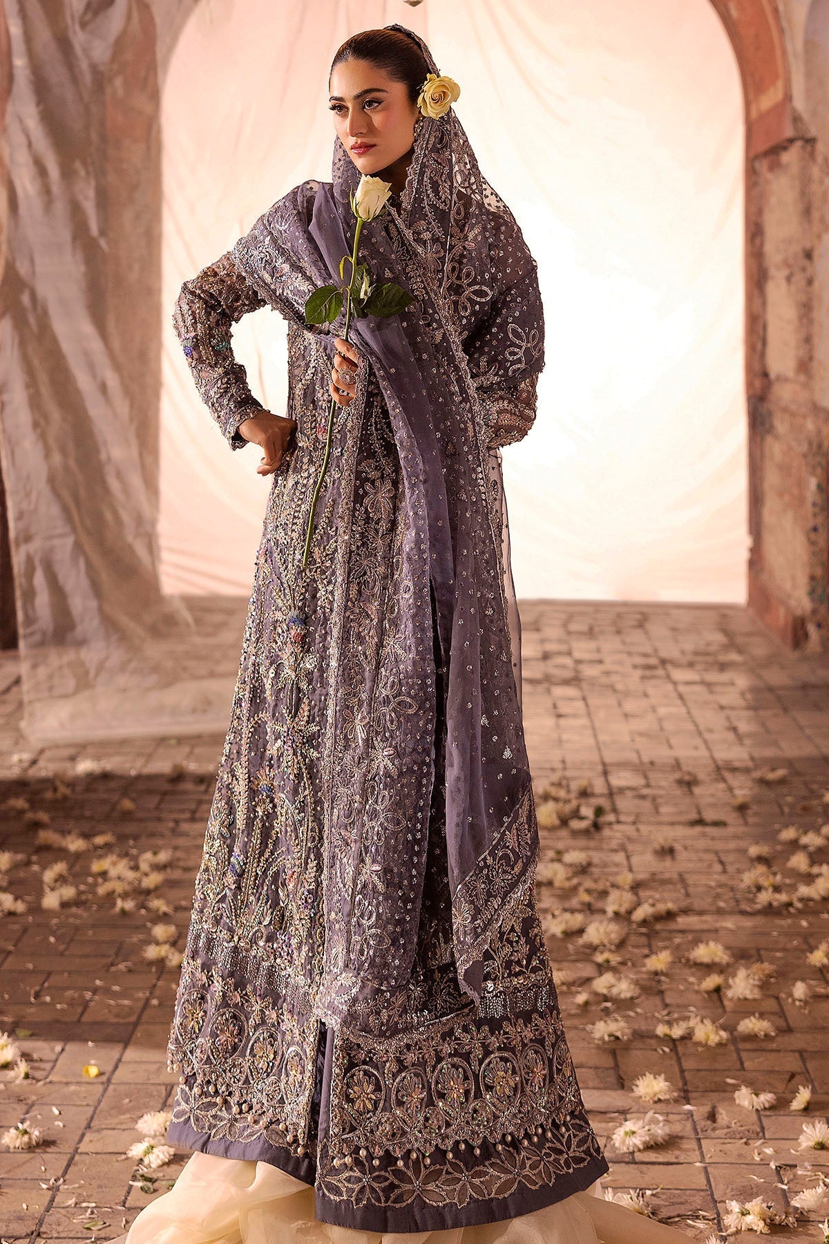 Motifz | Bridal Couture | 0018-ZURIAH EMBROIDERED ORGANZA STITCHED by Maria Faisal - Registered Vendor of : Motifz - type : Ladies Clothes - 100% original wedding dresses