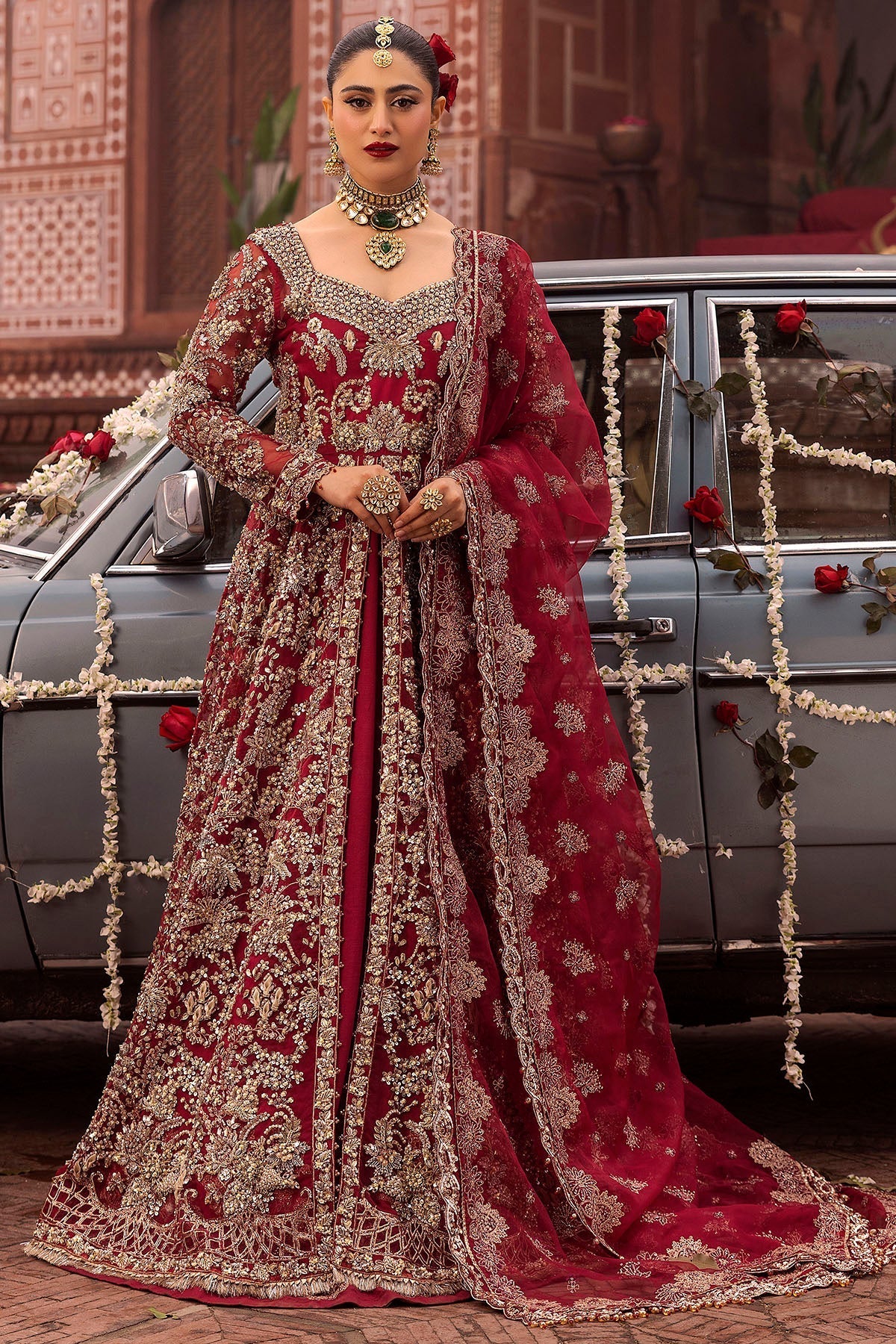 Motifz | Bridal Couture | 0019-SHANARA EMBROIDERED ORGANZA STITCHED by Maria Faisal - Registered Vendor of : Motifz - type : Ladies Clothes - 100% original wedding dresses