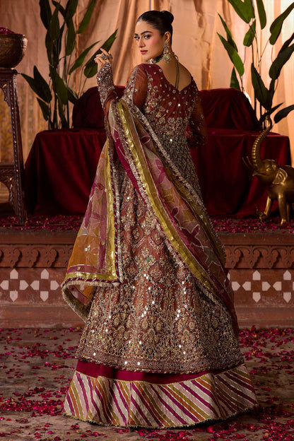 Motifz | Bridal Couture | 0020-NAURATAN EMBROIDERED MESSORI STITCHED by Maria Faisal - Registered Vendor of : Motifz - type : Ladies Clothes - 100% original wedding dresses