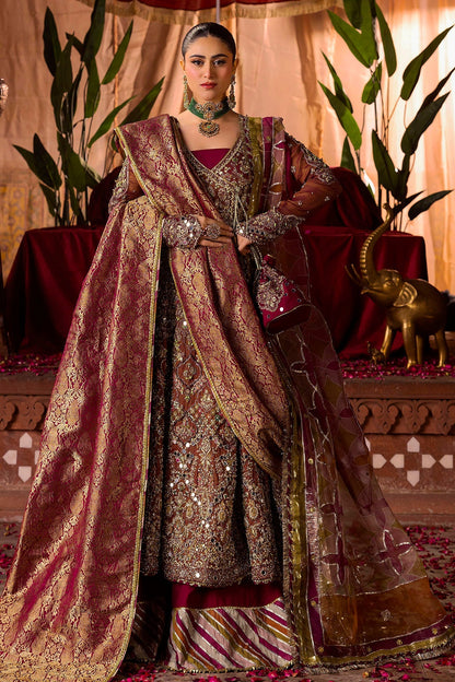 Motifz | Bridal Couture | 0020-NAURATAN EMBROIDERED MESSORI STITCHED by Maria Faisal - Registered Vendor of : Motifz - type : Ladies Clothes - 100% original wedding dresses