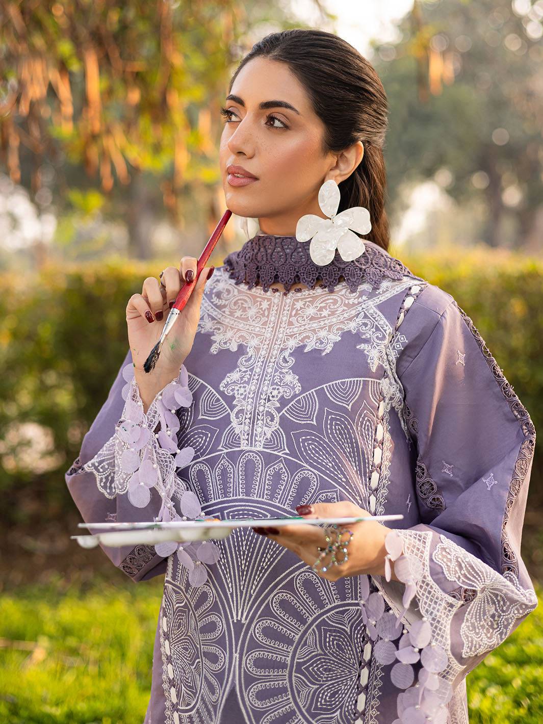 Parishay | Shangrila Luxury Lawn | SHR - 03 by Maria Faisal - Registered Vendor of : Parishay - type : Ladies Clothes - 100% original wedding dresses