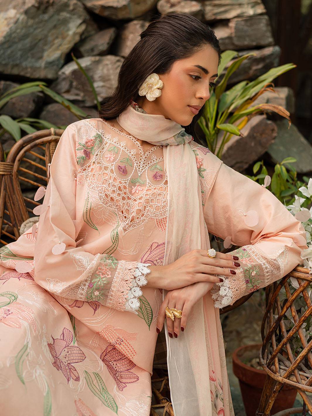Parishay | Shangrila Luxury Lawn | SHR - 06 by Maria Faisal - Registered Vendor of : Parishay - type : Ladies Clothes - 100% original wedding dresses