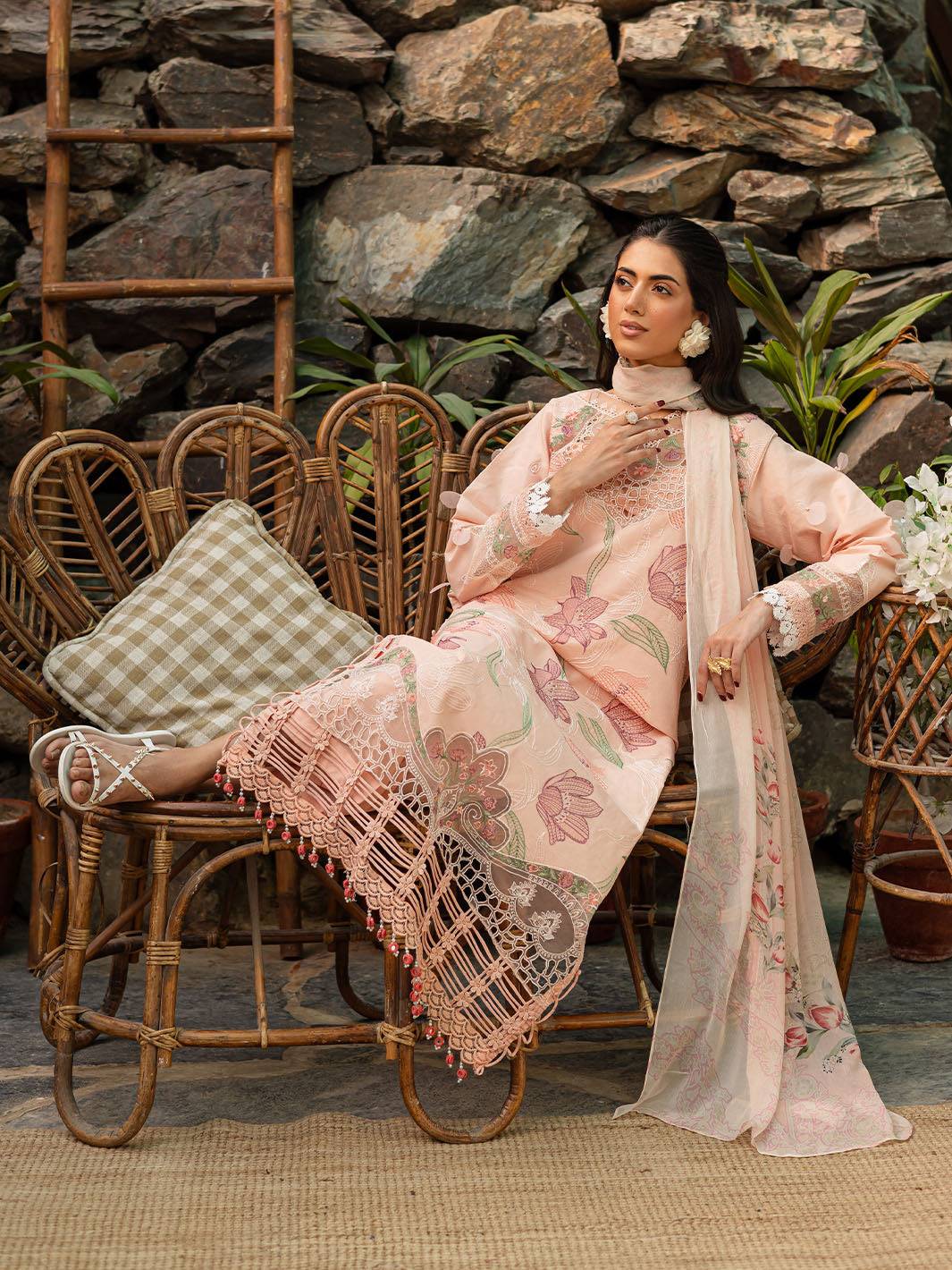 Parishay | Shangrila Luxury Lawn | SHR - 06 by Maria Faisal - Registered Vendor of : Parishay - type : Ladies Clothes - 100% original wedding dresses
