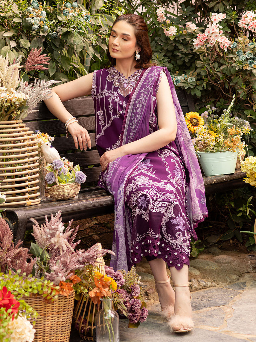 Parishay | Shangrila Luxury Lawn | SHR - 08 by Maria Faisal - Registered Vendor of : Parishay - type : Ladies Clothes - 100% original wedding dresses