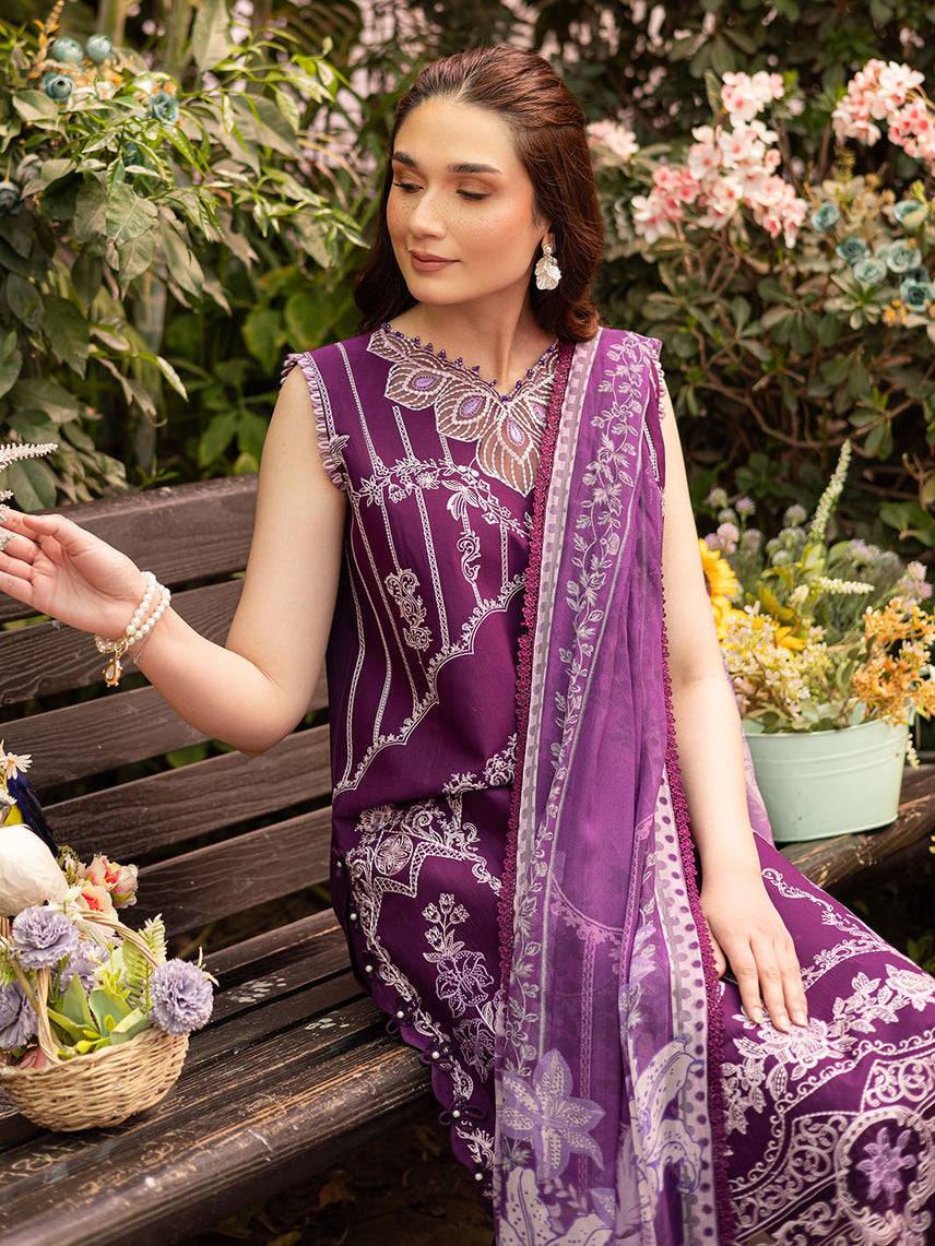 Parishay | Shangrila Luxury Lawn | SHR - 08 by Maria Faisal - Registered Vendor of : Parishay - type : Ladies Clothes - 100% original wedding dresses