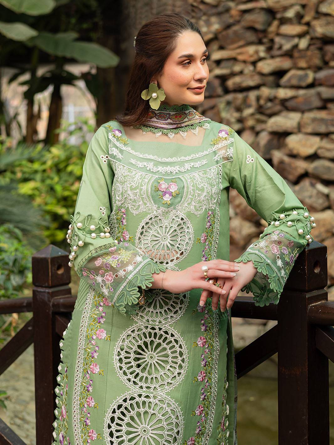 Parishay | Shangrila Luxury Lawn | SHR - 10 by Maria Faisal - Registered Vendor of : Parishay - type : Ladies Clothes - 100% original wedding dresses