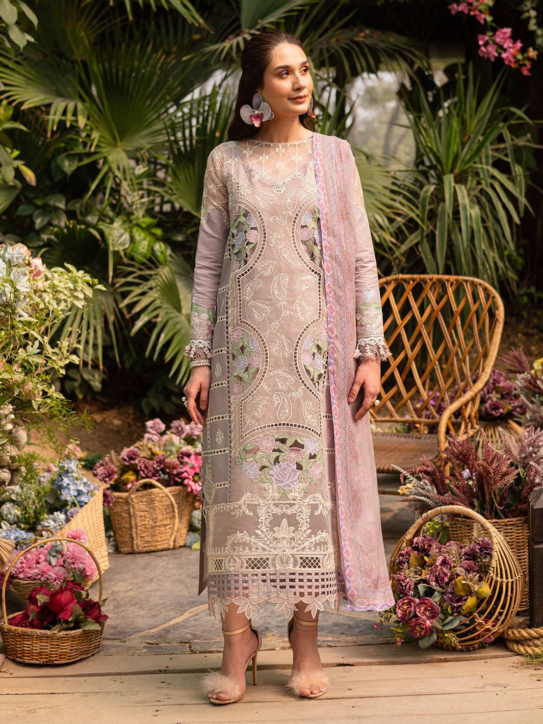 Parishay | Shangrila Luxury Lawn | SHR - 12 by Maria Faisal - Registered Vendor of : Parishay - type : Ladies Clothes - 100% original wedding dresses
