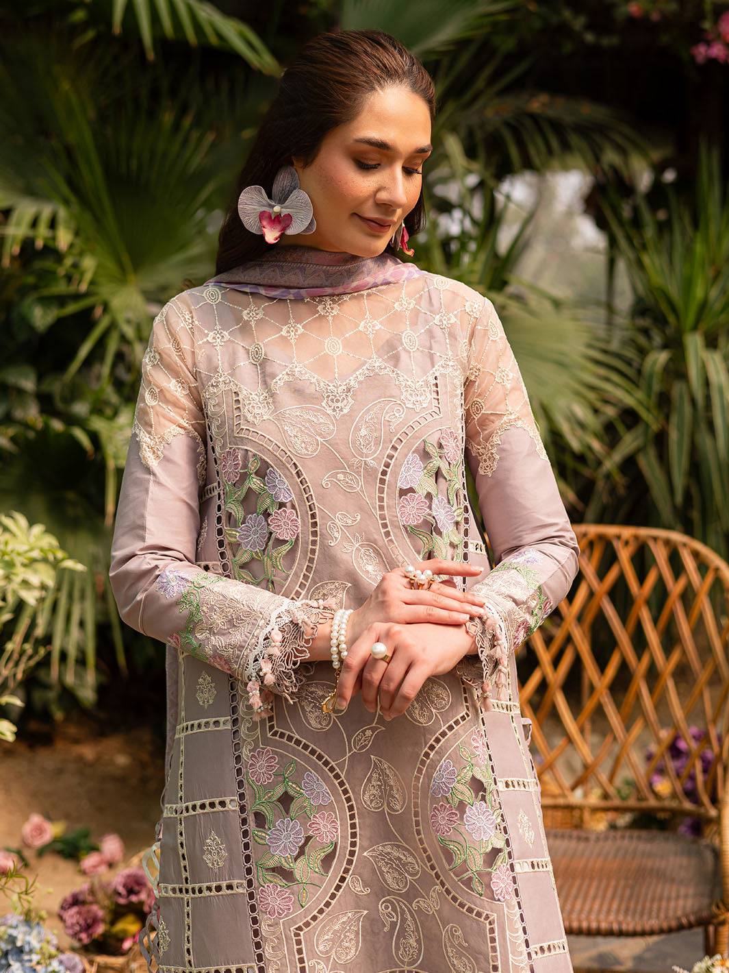 Parishay | Shangrila Luxury Lawn | SHR - 12 by Maria Faisal - Registered Vendor of : Parishay - type : Ladies Clothes - 100% original wedding dresses