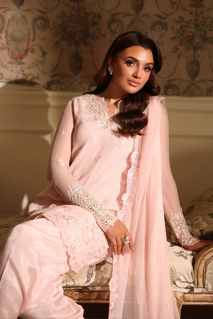 Azure | Ensembles | Silken Rose - Casual Dress - available at Maria Faisal in UK and USA.