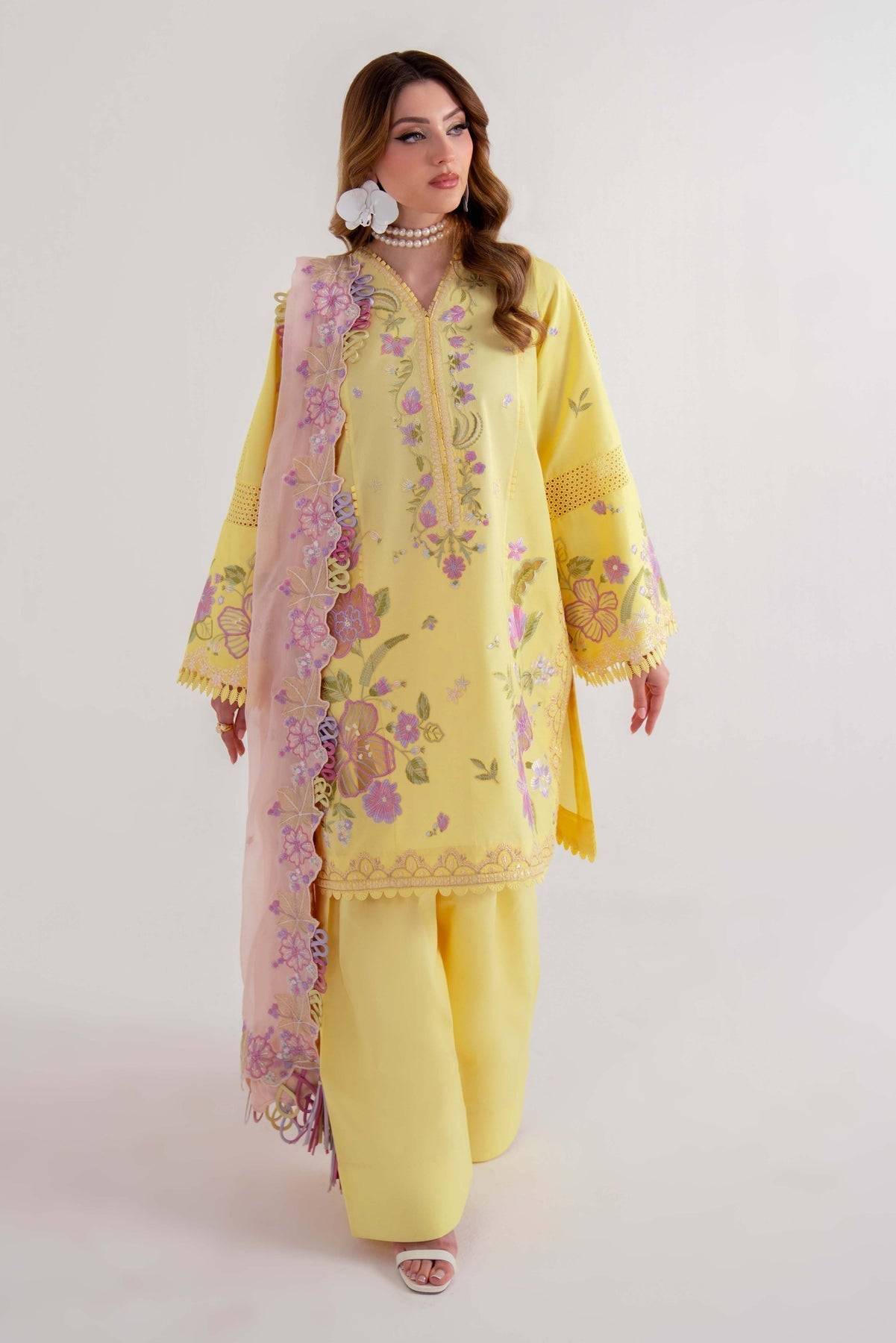 Sable Vogue | Luxury Lawn 25 | SL-01-25-V2 by Maria Faisal - Registered Vendor of : Sable Vogue - type : Ladies Clothes - 100% original wedding dresses