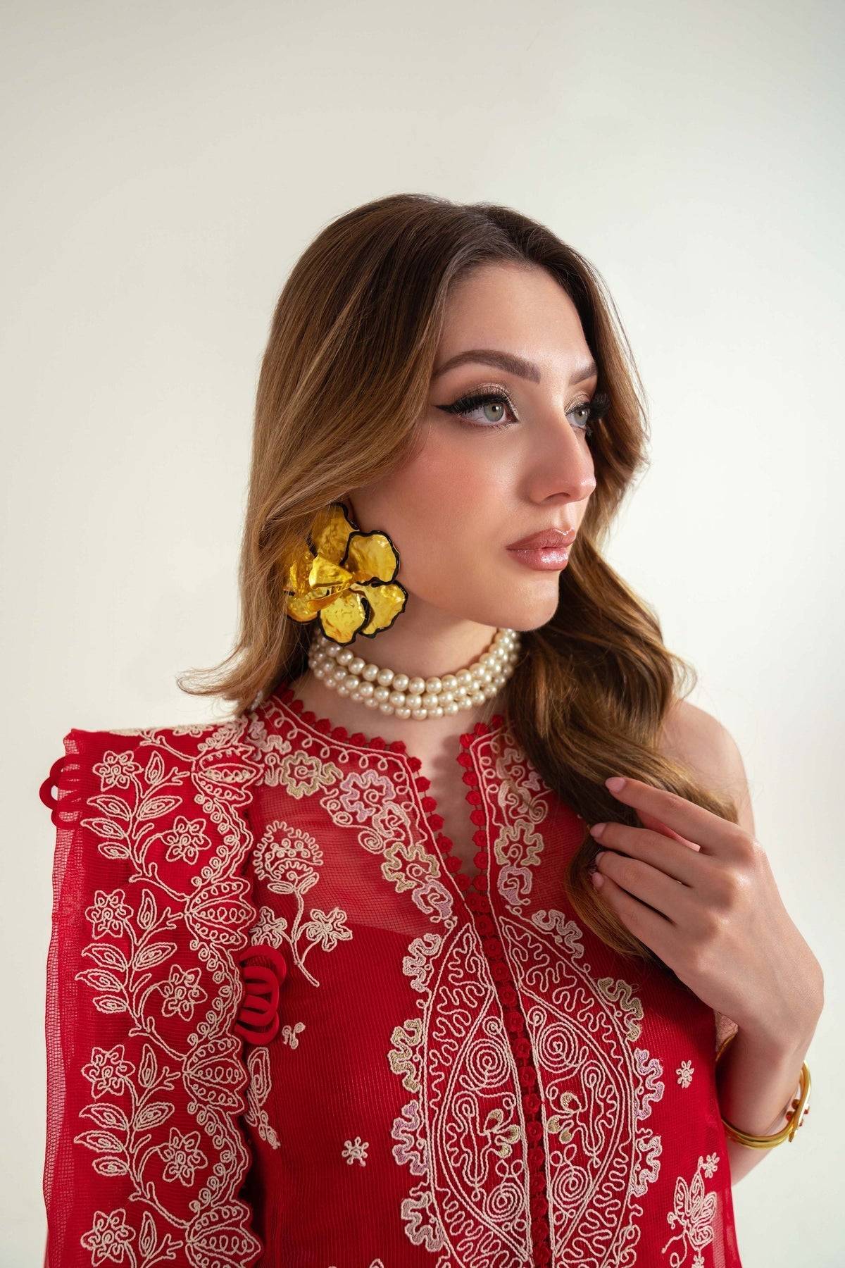 Sable Vogue | Luxury Lawn 25 | SL-02-25-V2 by Maria Faisal - Registered Vendor of : Sable Vogue - type : Ladies Clothes - 100% original wedding dresses