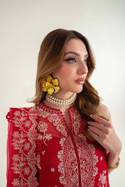 Sable Vogue | Luxury Lawn 25 | SL-02-25-V2 by Maria Faisal - Registered Vendor of : Sable Vogue - type : Ladies Clothes - 100% original wedding dresses