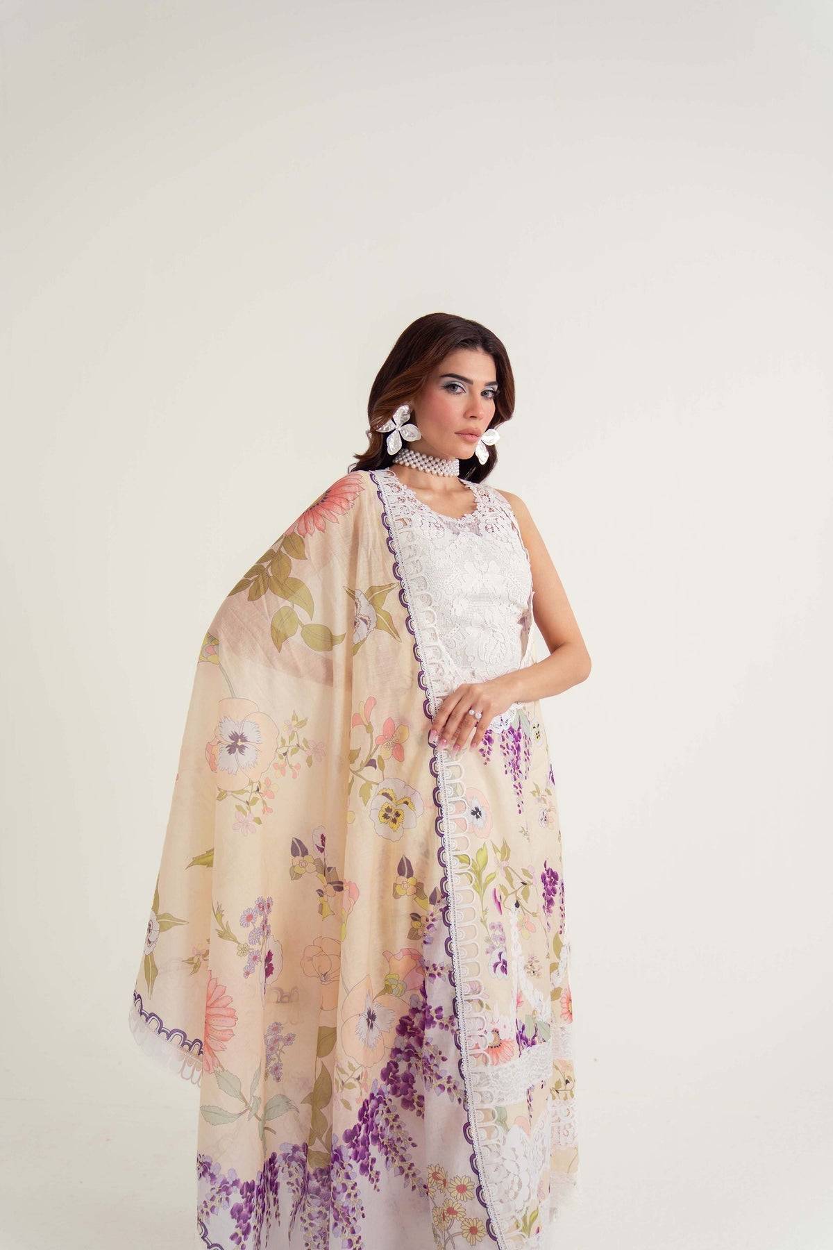 Sable Vogue | Luxury Lawn 25 | SL-05-25-V2 by Maria Faisal - Registered Vendor of : Sable Vogue - type : Ladies Clothes - 100% original wedding dresses