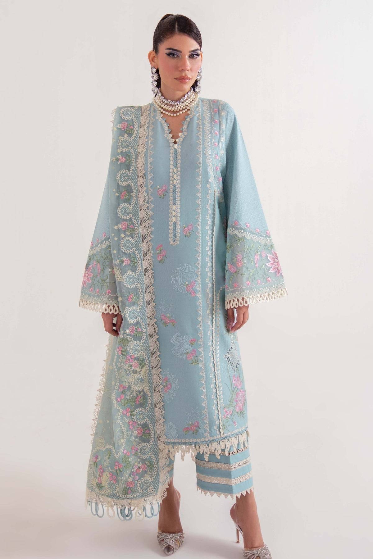 Sable Vogue | Luxury Lawn 25 | SL-06-25-V2 by Maria Faisal - Registered Vendor of : Sable Vogue - type : Ladies Clothes - 100% original wedding dresses