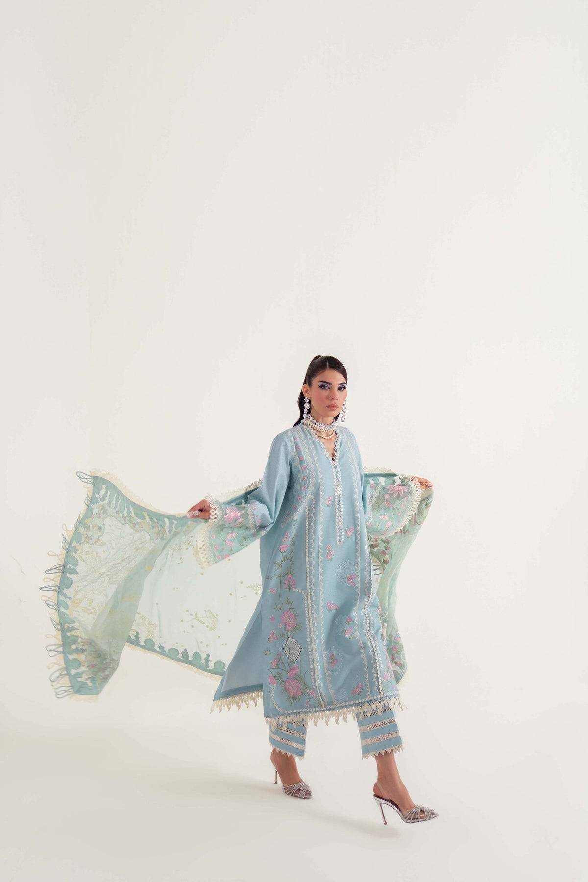 Sable Vogue | Luxury Lawn 25 | SL-06-25-V2 by Maria Faisal - Registered Vendor of : Sable Vogue - type : Ladies Clothes - 100% original wedding dresses