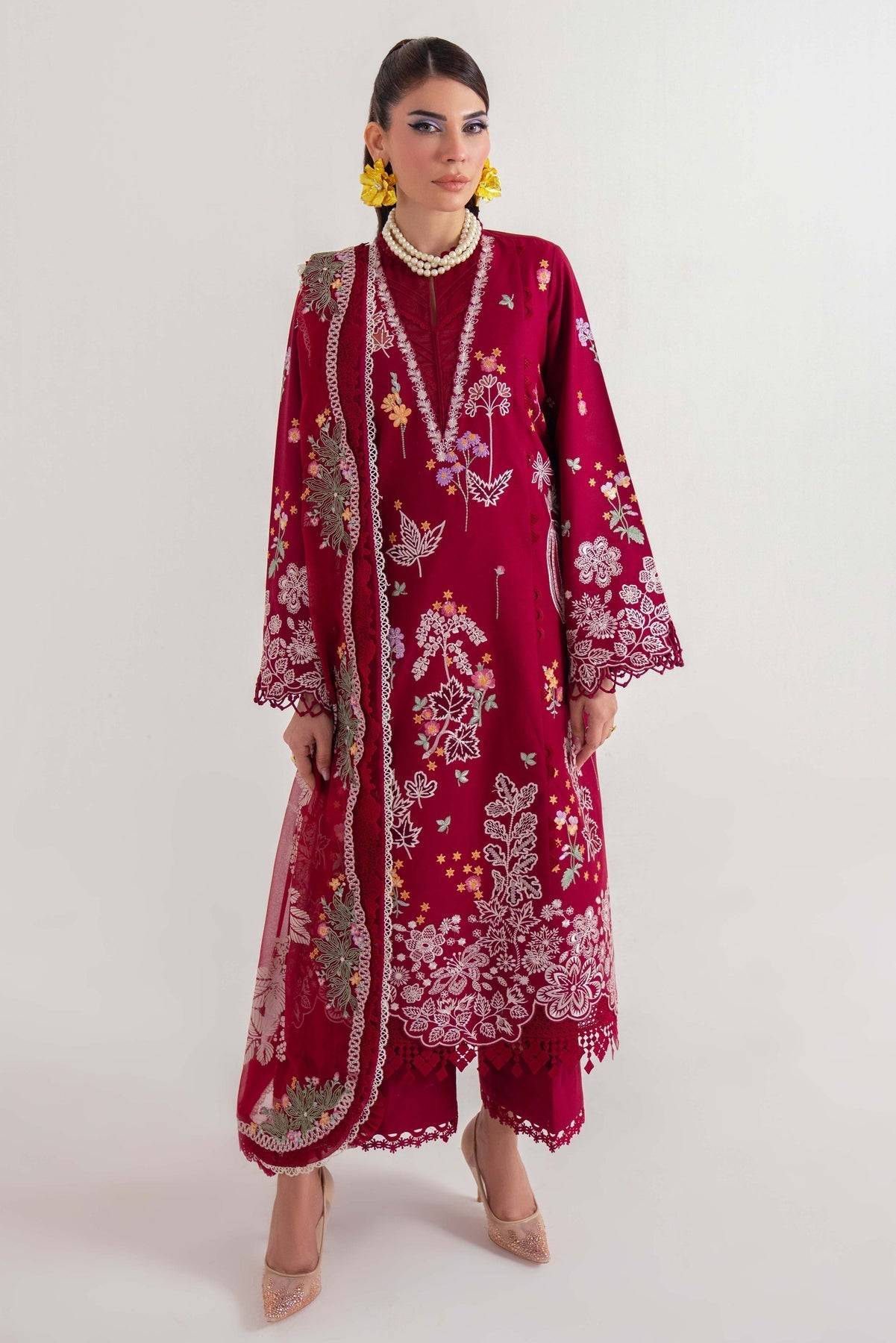 Sable Vogue | Luxury Lawn 25 | SL-08-25-V2 by Maria Faisal - Registered Vendor of : Sable Vogue - type : Ladies Clothes - 100% original wedding dresses