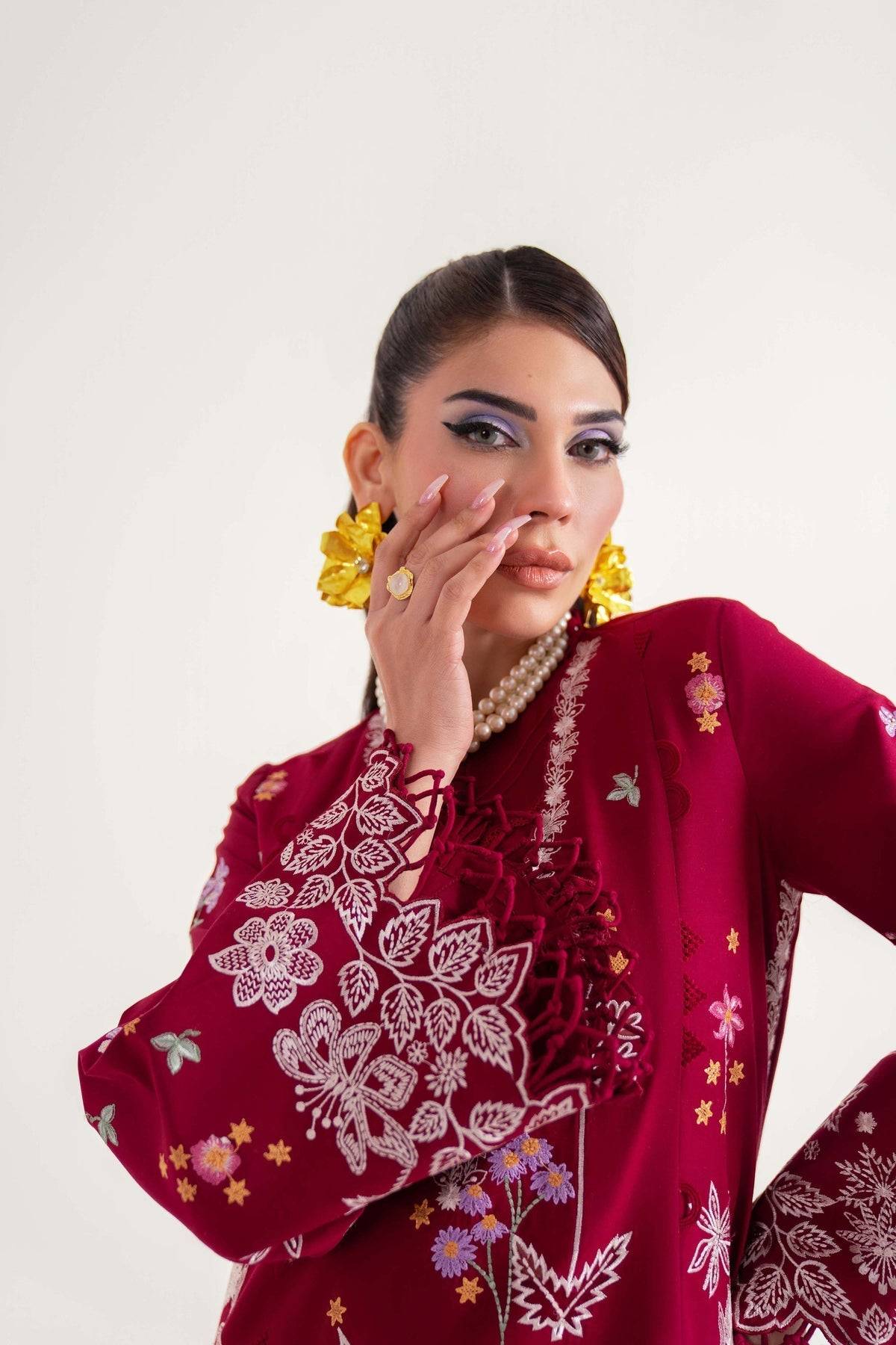 Sable Vogue | Luxury Lawn 25 | SL-08-25-V2 by Maria Faisal - Registered Vendor of : Sable Vogue - type : Ladies Clothes - 100% original wedding dresses