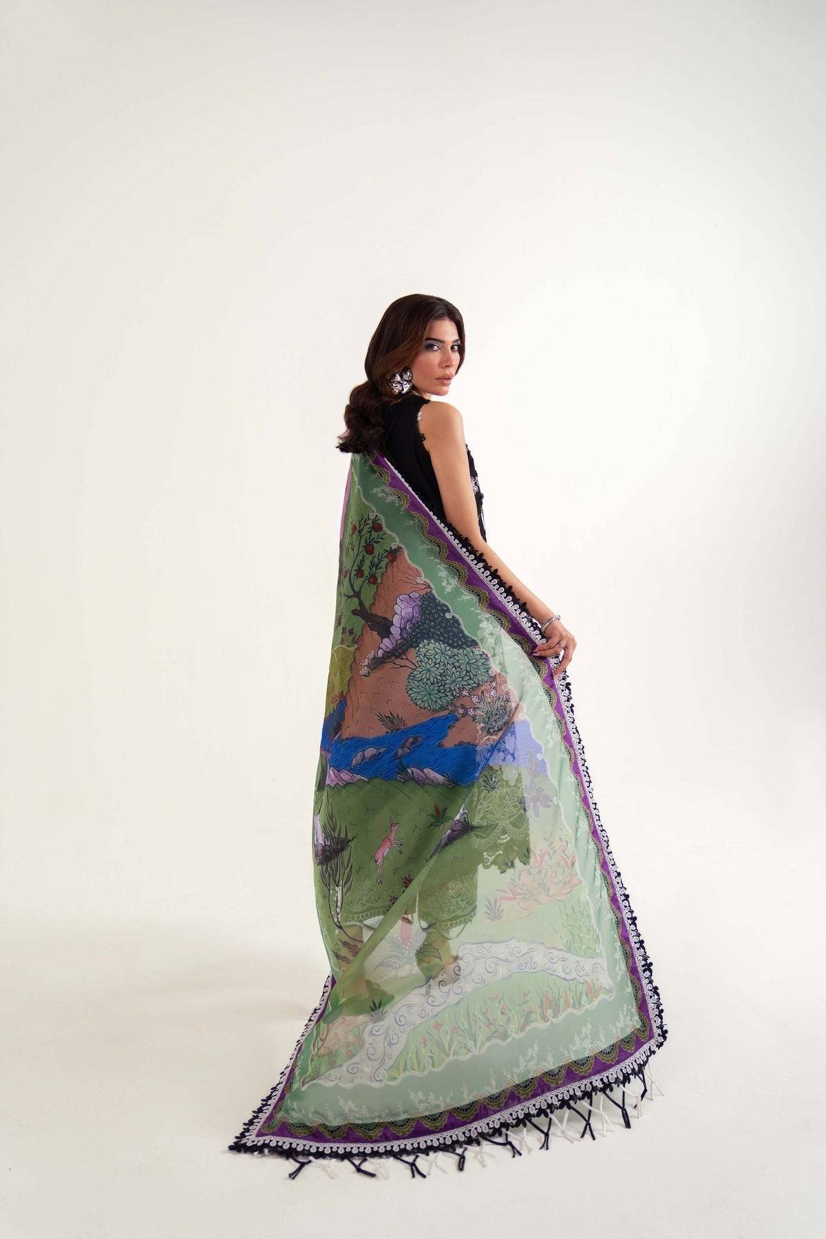 Sable Vogue | Luxury Lawn 25 | SL-10-25-V2 by Maria Faisal - Registered Vendor of : Sable Vogue - type : Ladies Clothes - 100% original wedding dresses