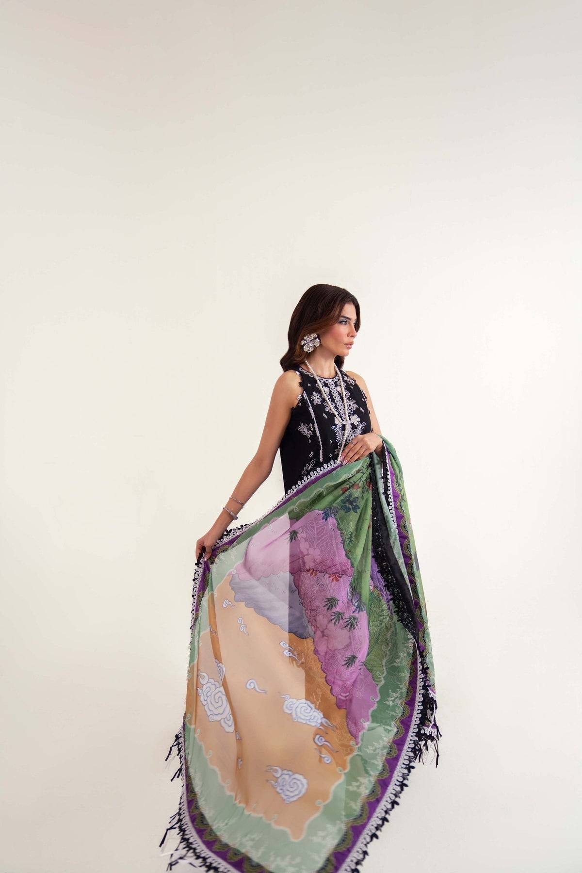 Sable Vogue | Luxury Lawn 25 | SL-10-25-V2 by Maria Faisal - Registered Vendor of : Sable Vogue - type : Ladies Clothes - 100% original wedding dresses