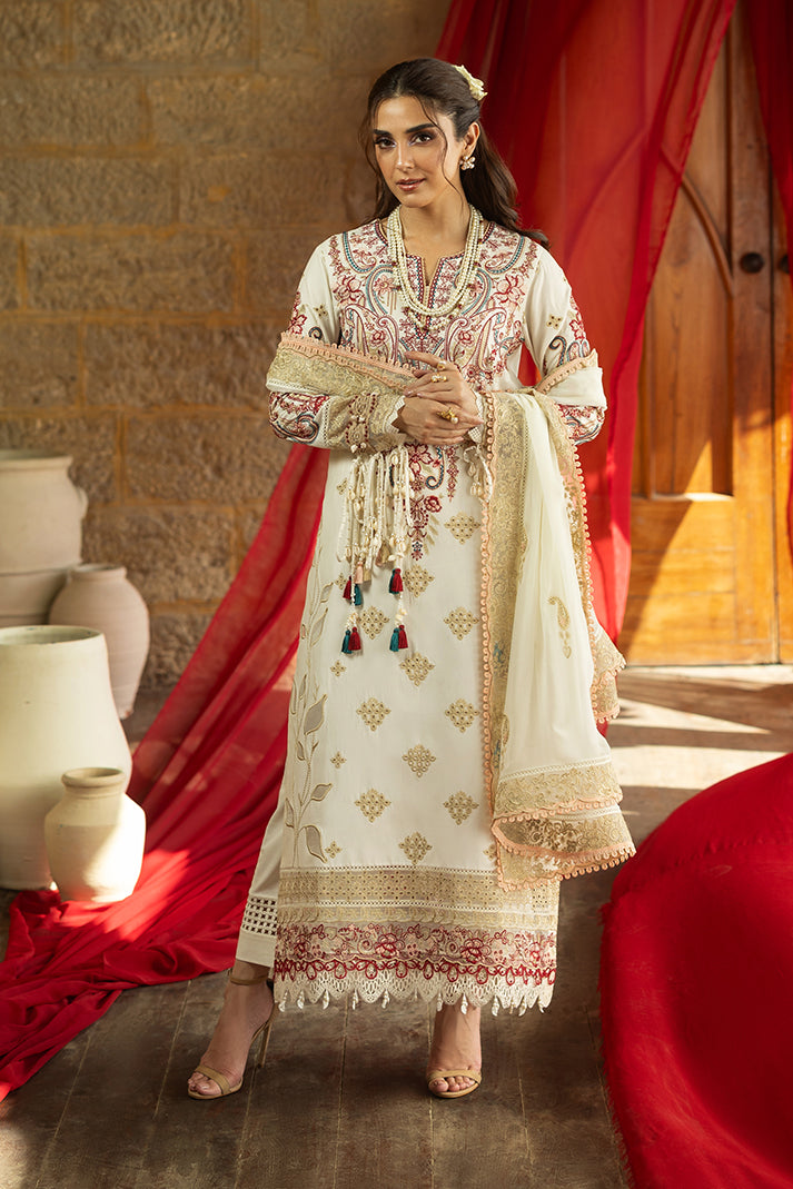 Imrozia Premium | Maya Luxury Lawn 26 | SL-150 Areeba - Luxury Dress - available at Maria Faisal in UK and USA.