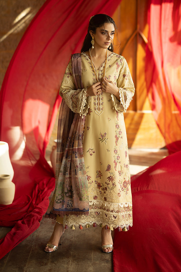Imrozia Premium | Maya Luxury Lawn 26 | SL-151 Nael - Luxury Dress - available at Maria Faisal in UK and USA.