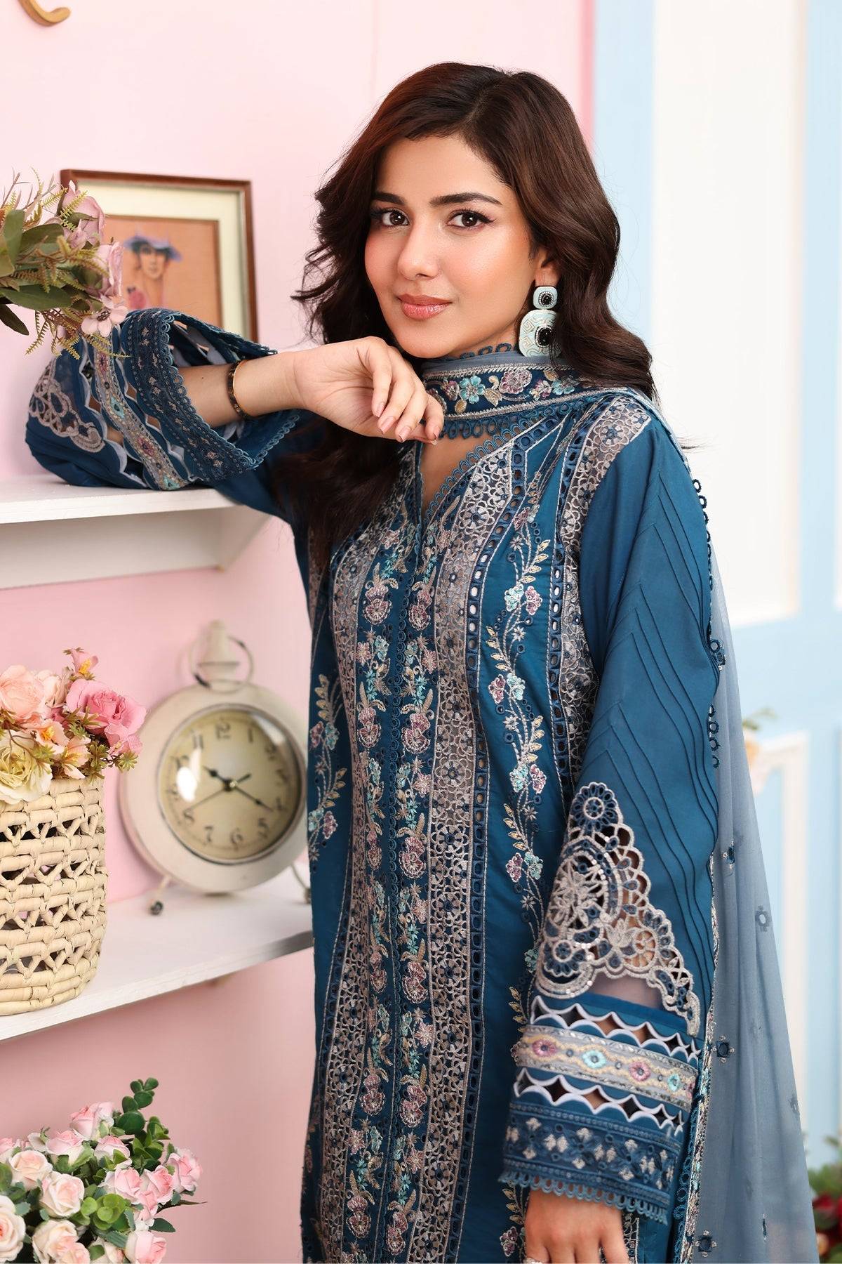 Imrozia Premium | Hayam Luxury Lawn 25 | SL 87 SAHAR by Maria Faisal - Registered Vendor of : Imrozia Premium - type : Ladies Clothes - 100% original wedding dresses
