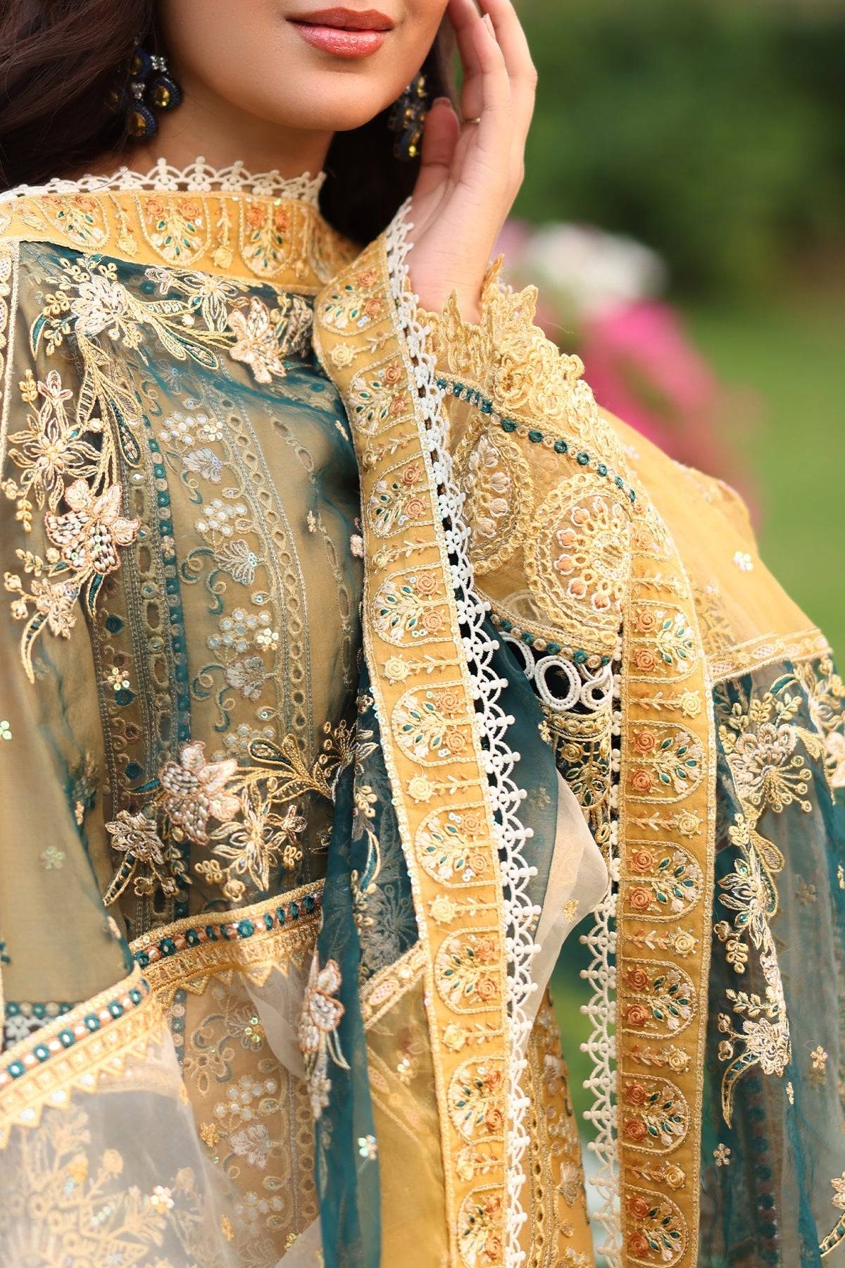 Imrozia Premium | Hayam Luxury Lawn 25 | SL 92 SHAKIRA by Maria Faisal - Registered Vendor of : Imrozia Premium - type : Ladies Clothes - 100% original wedding dresses