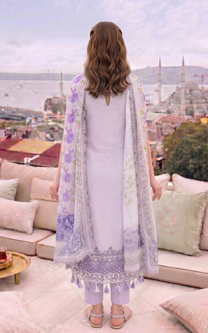 Asifa and Nabeel | Summer Lawn 26 | Lilac River (SL26-02) - Luxury Dress - available at Maria Faisal in UK and USA.
