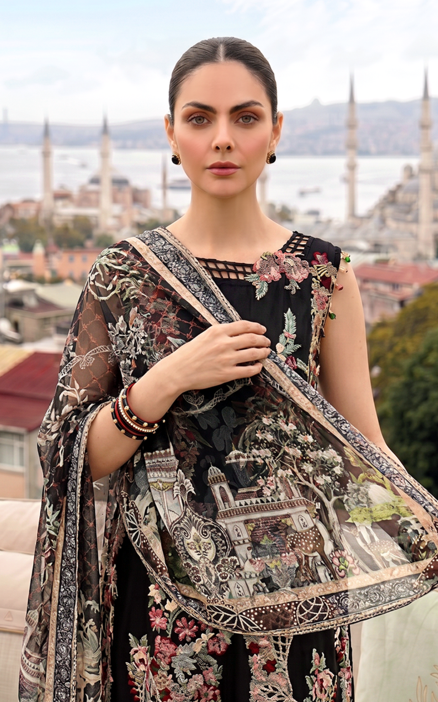 Asifa and Nabeel | Summer Lawn 26 | Smoke Pearl (SL26-08) - Luxury Dress - available at Maria Faisal in UK and USA.