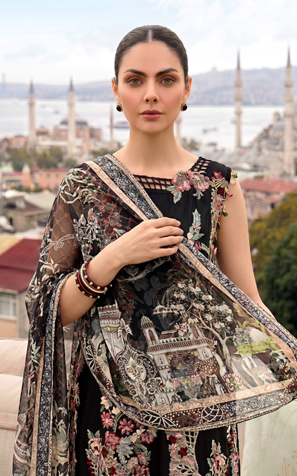 Asifa and Nabeel | Summer Lawn 26 | Smoke Pearl (SL26-08) - Luxury Dress - available at Maria Faisal in UK and USA.