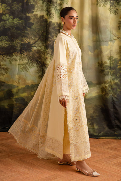 Marjjan | Guzel Lawn | SMC 203-A (Yellow) - Ladies Clothes - Maria Faisal