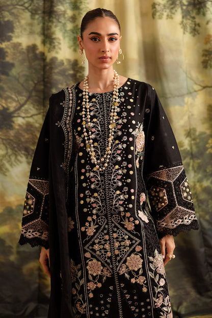 Marjjan | Guzel Lawn | SMC 204-A (Black) - Ladies Clothes - Maria Faisal