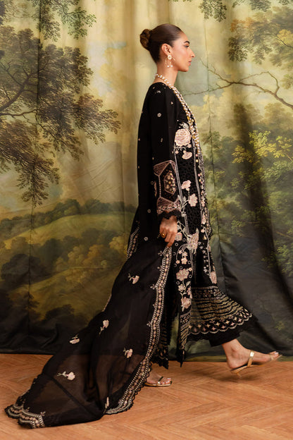 Marjjan | Guzel Lawn | SMC 204-A (Black) - Ladies Clothes - Maria Faisal