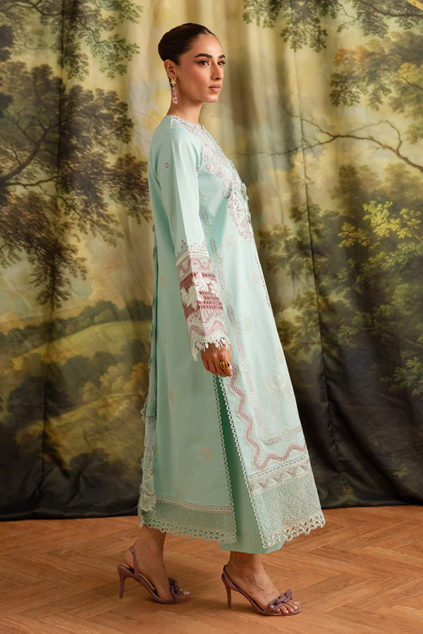 Marjjan | Guzel Lawn | SMC 208-B (Ferozi) - Ladies Clothes - Maria Faisal