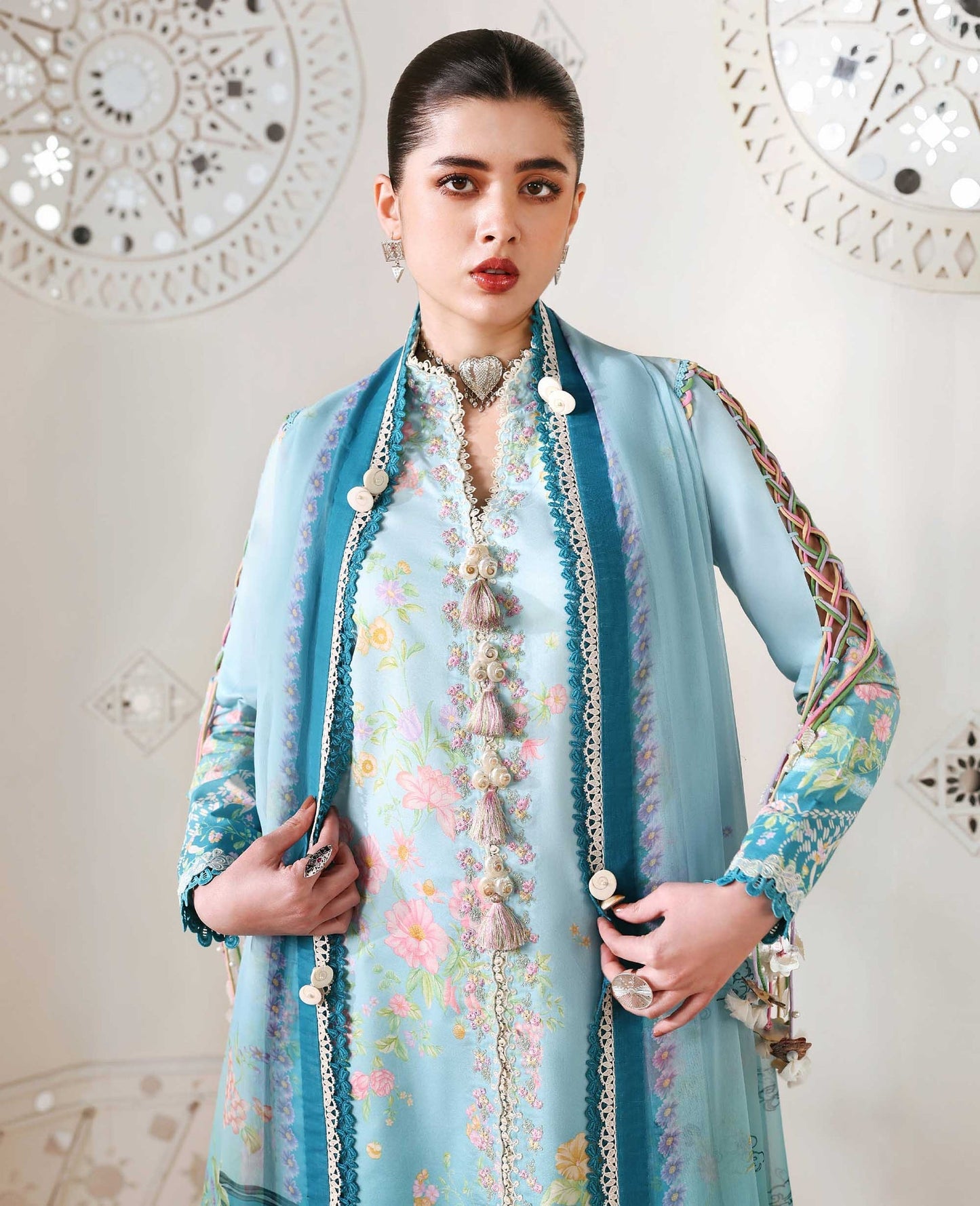 Republic Womenswear | Neoma Summer Prints 26 | Naia - Luxury Dress - available at Maria Faisal in UK and USA.