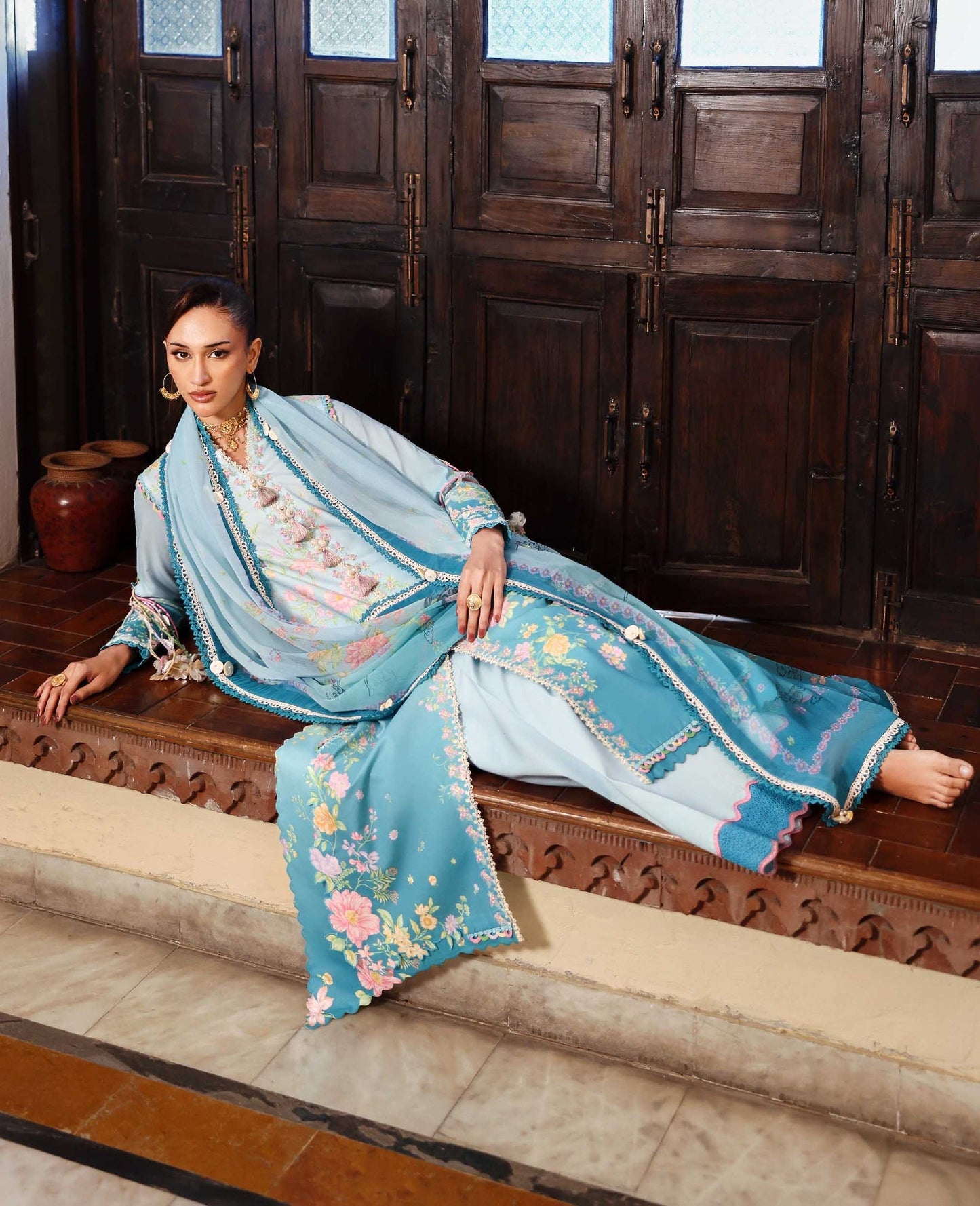 Republic Womenswear | Neoma Summer Prints 26 | Naia - Luxury Dress - available at Maria Faisal in UK and USA.