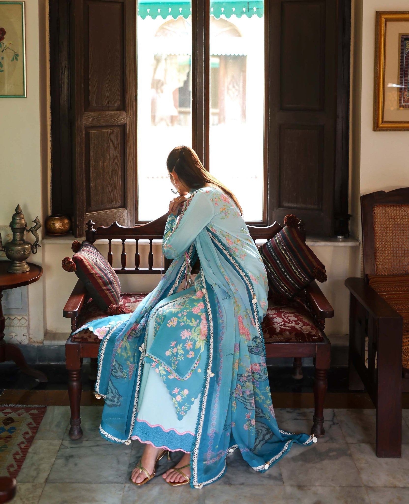 Republic Womenswear | Neoma Summer Prints 26 | Naia - Luxury Dress - available at Maria Faisal in UK and USA.