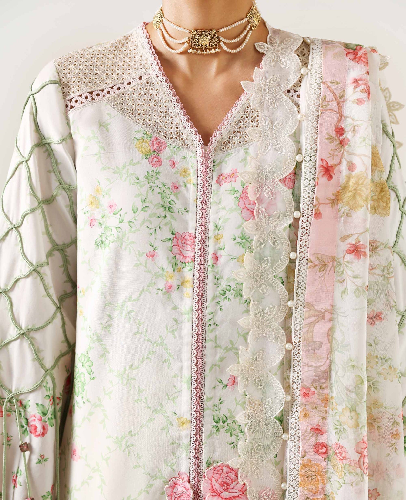 Republic Womenswear | Neoma Summer Prints 26 | Aria - Luxury Dress - available at Maria Faisal in UK and USA.