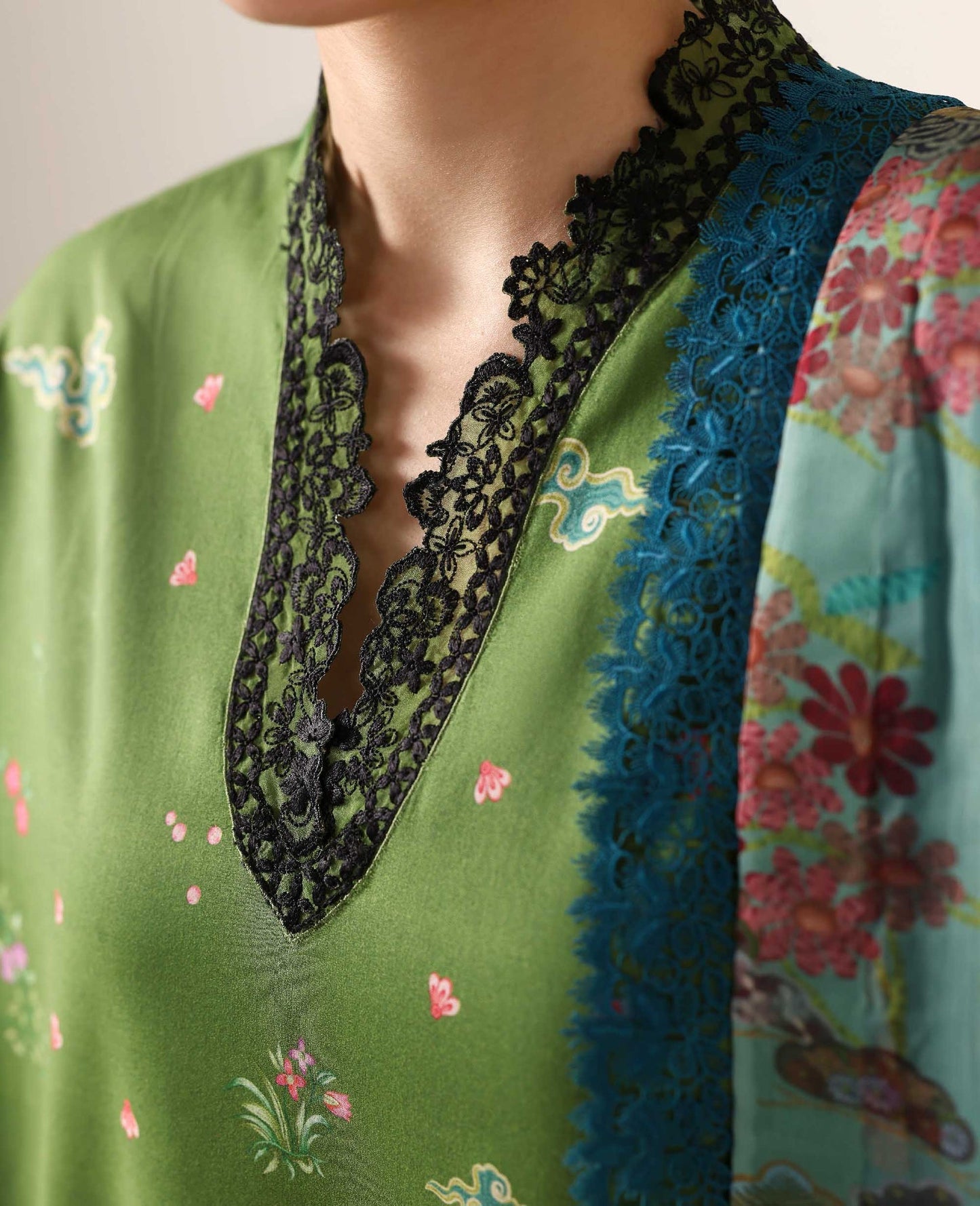 Republic Womenswear | Neoma Summer Prints 26 | Eira - Luxury Dress - available at Maria Faisal in UK and USA.