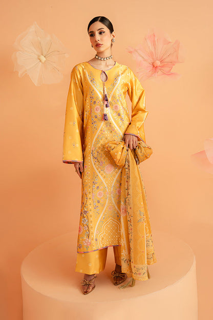 Imrozia Premium | Amelia Printed Silk | SP-156 Sunlit Aura - Luxury Dress - available at Maria Faisal in UK and USA.