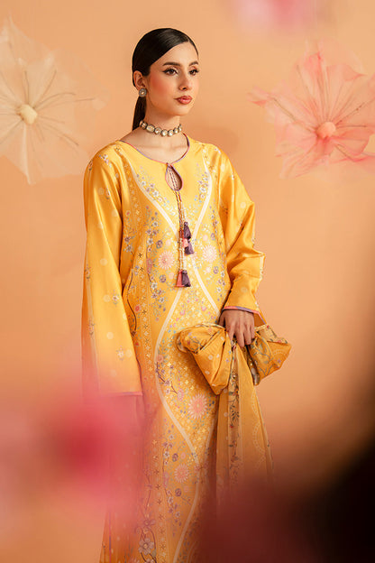 Imrozia Premium | Amelia Printed Silk | SP-156 Sunlit Aura - Luxury Dress - available at Maria Faisal in UK and USA.
